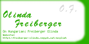 olinda freiberger business card